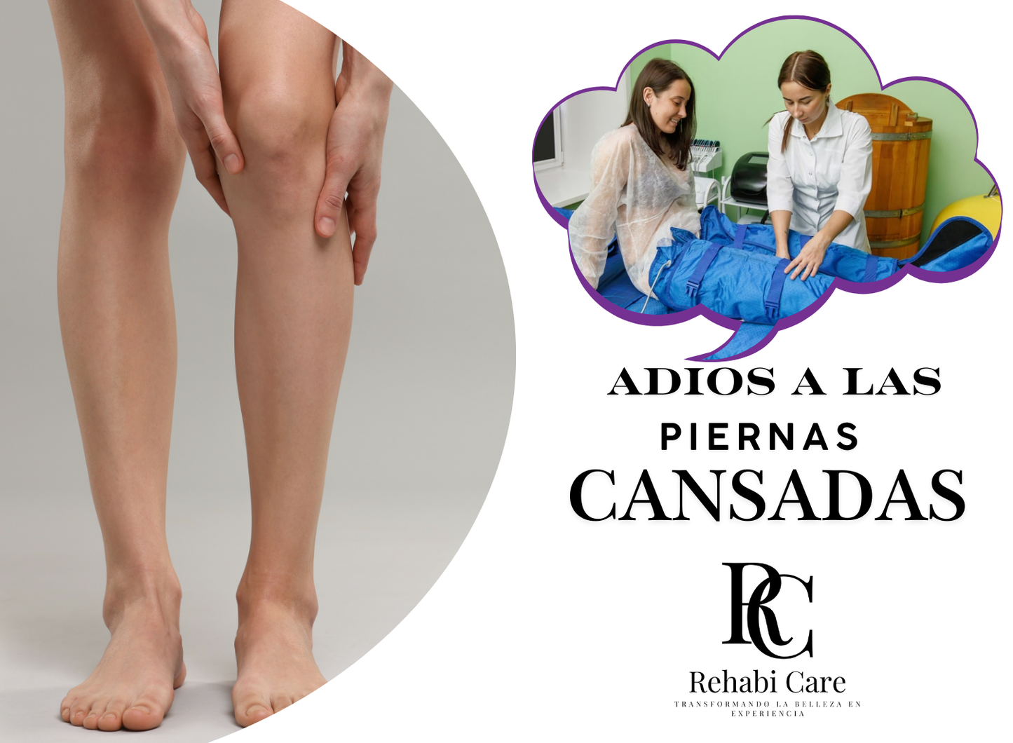 Masaje Linfático + Presoterapia · Servicio a Domicilio